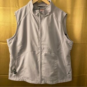 SCOTTeVEST Womens Grey Travel Utility TEC Vest Pockets Lightweight Zip - XXL